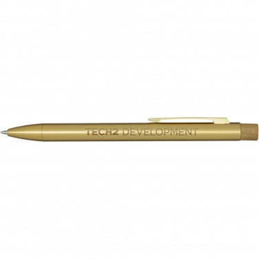 Logotrade business gift image of: Beatriz recycled brass ballpoint pen