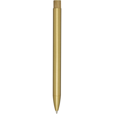 Logo trade business gift photo of: Beatriz recycled brass ballpoint pen