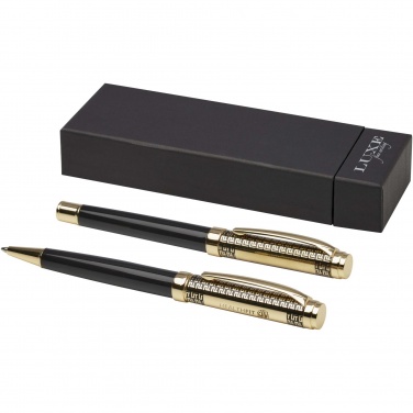 Logo trade corporate gifts image of: Legato ballpoint and rollerball pen set