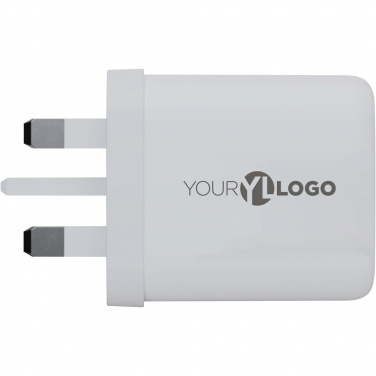 Logo trade promotional merchandise picture of: Xtorm XEC067G GaN² Ultra 67W wall charger - UK plug