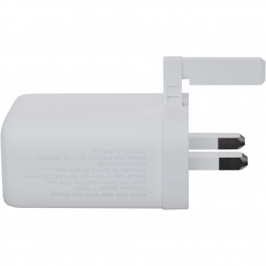 Logotrade promotional products photo of: Xtorm XEC067G GaN² Ultra 67W wall charger - UK plug