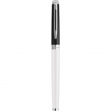 Logo trade promotional items image of: Hemisphere colour blocking rollerball pen with palladium trim