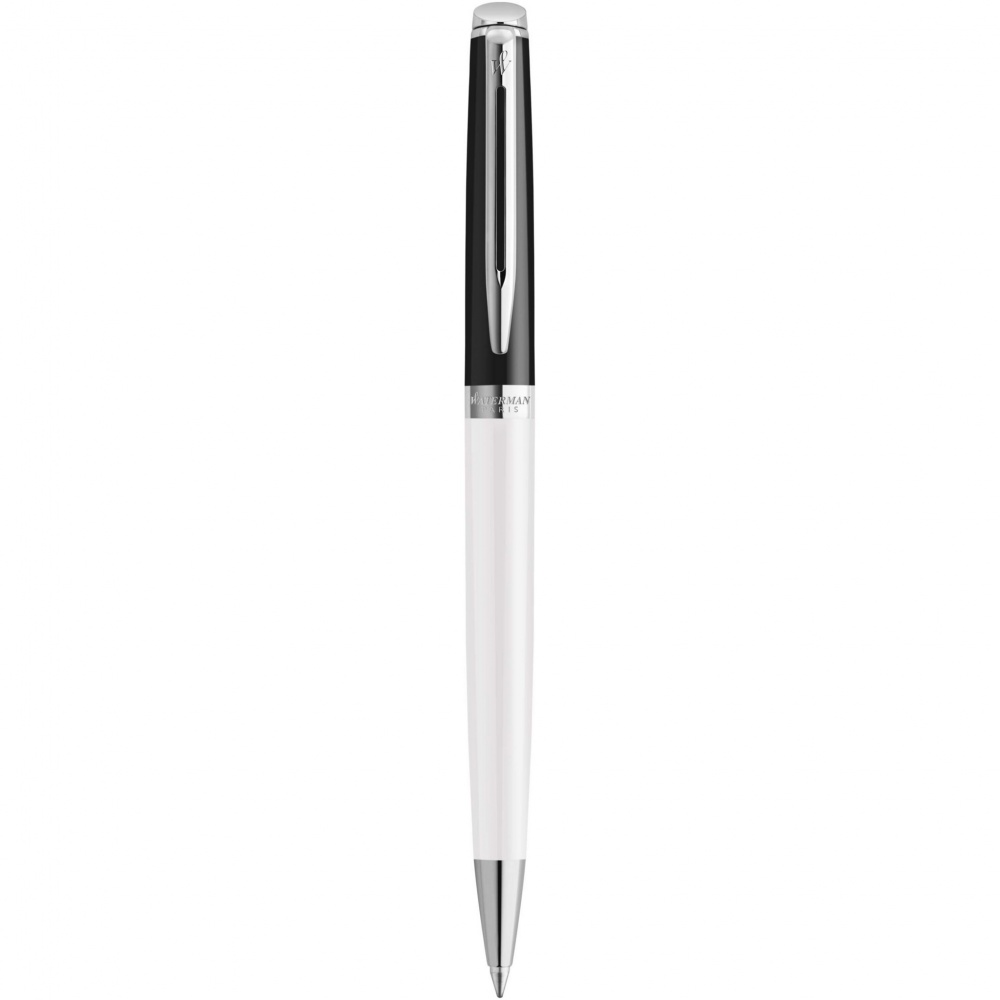Logo trade promotional items image of: Hemisphere colour blocking ballpoint pen with palladium trim