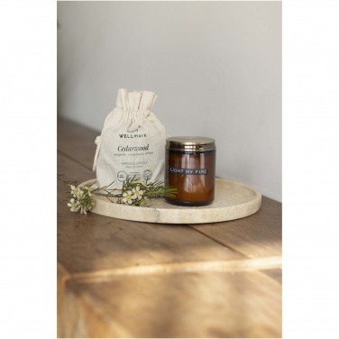 Logo trade promotional gift photo of: Wellmark cedar wood scented candle medium