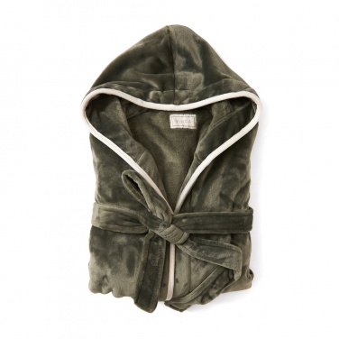 Logo trade business gifts image of: VINGA Louis luxury plush GRS RPET robe size S-M