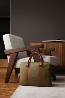 Logotrade promotional gift image of: VINGA Bosler RCS recycled canvas computer bag