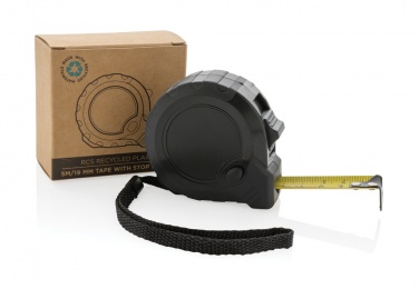 Logotrade corporate gift picture of: RCS recycled plastic 5M/19 mm tape with stop button