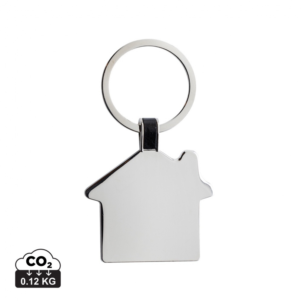 Logotrade promotional gifts photo of: RCS recycled zinc alloy house keyring