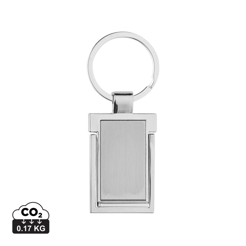 Logotrade corporate gifts photo of: RSC recycled zinc alloy phone stand keychain