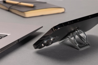 Logo trade corporate gift photo of: RSC recycled zinc alloy phone stand keychain