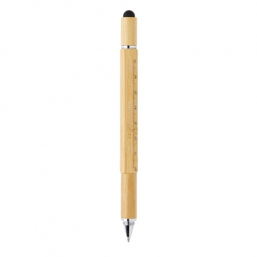 Logo trade promotional gifts picture of: Bamboo 5-in-1 toolpen