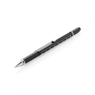 Logo trade promotional merchandise image of: 5-in-1 aluminium toolpen