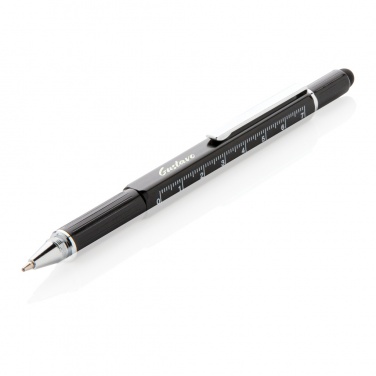 Logo trade promotional gift photo of: 5-in-1 aluminium toolpen