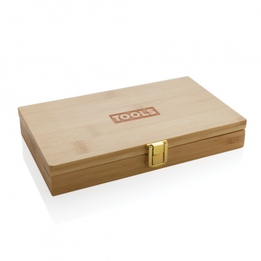 Logo trade promotional giveaway photo of: Carvine 21 pcs bamboo tool set
