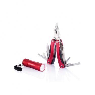 Logo trade promotional giveaways image of: Multitool and torch set