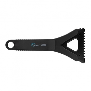 Logo trade advertising product photo of: Polard RCS certified recycled plastic 3-in-1 ice scraper