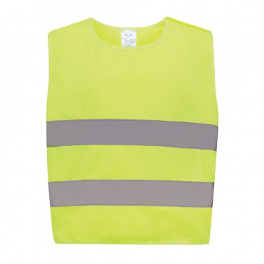 Logo trade advertising product photo of: GRS recycled PET high-visibility safety vest 3-6 years