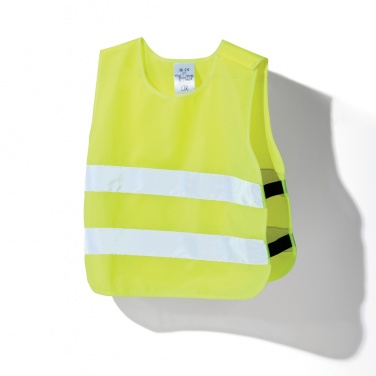 Logo trade promotional merchandise picture of: GRS recycled PET high-visibility safety vest 3-6 years