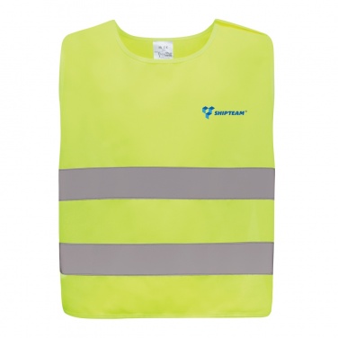 Logo trade corporate gifts picture of: GRS recycled PET high-visibility safety vest 7-12 years