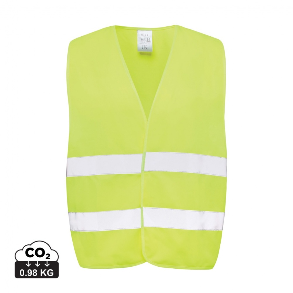 Logo trade promotional gifts picture of: GRS recycled PET high-visibility safety vest