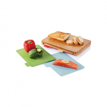 Logo trade promotional giveaways image of: Cutting board with 4pcs hygienic boards