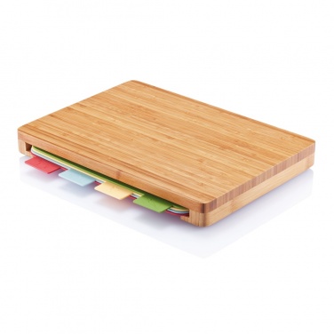 Logo trade promotional item photo of: Cutting board with 4pcs hygienic boards