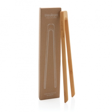 Logo trade corporate gifts image of: Ukiyo bamboo serving tongs