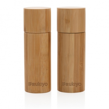 Logotrade corporate gift image of: Ukiyo bamboo salt and pepper mill set