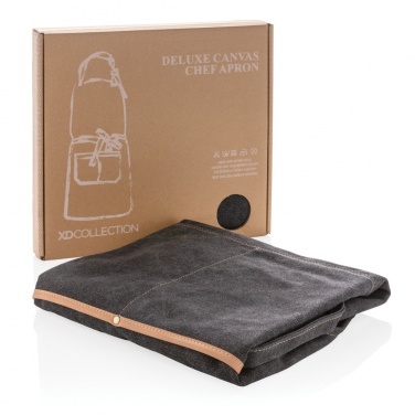 Logotrade promotional item picture of: Deluxe canvas chef apron