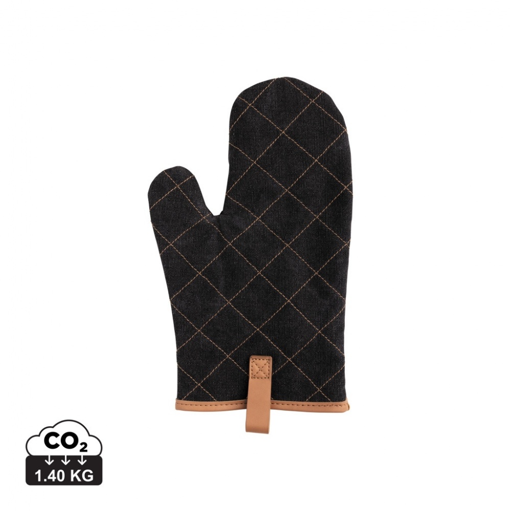Logo trade promotional giveaway photo of: Deluxe canvas oven mitt