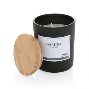 Logotrade promotional product image of: Ukiyo deluxe scented candle with bamboo lid
