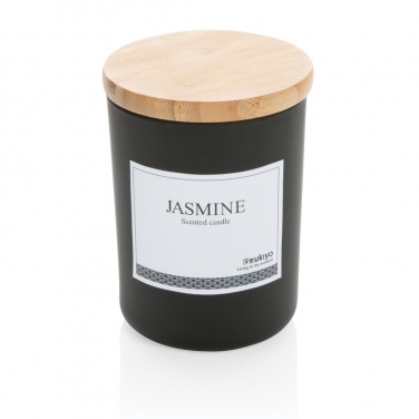 Logotrade promotional item picture of: Ukiyo deluxe scented candle with bamboo lid
