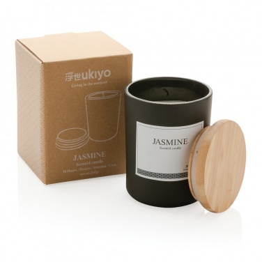 Logotrade promotional giveaways photo of: Ukiyo deluxe scented candle with bamboo lid