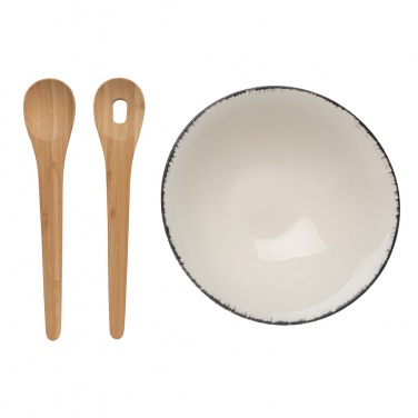 Logotrade promotional giveaway image of: Ukiyo salad bowl with bamboo salad server