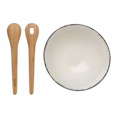 Logotrade promotional item image of: Ukiyo salad bowl with bamboo salad server