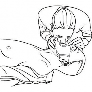 Logotrade promotional item image of: Keychain CPR mask