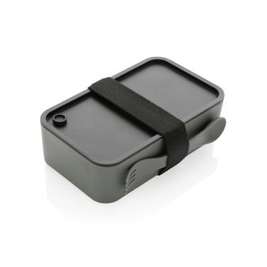 Logo trade advertising product photo of: GRS recycled PP lunch box with spork