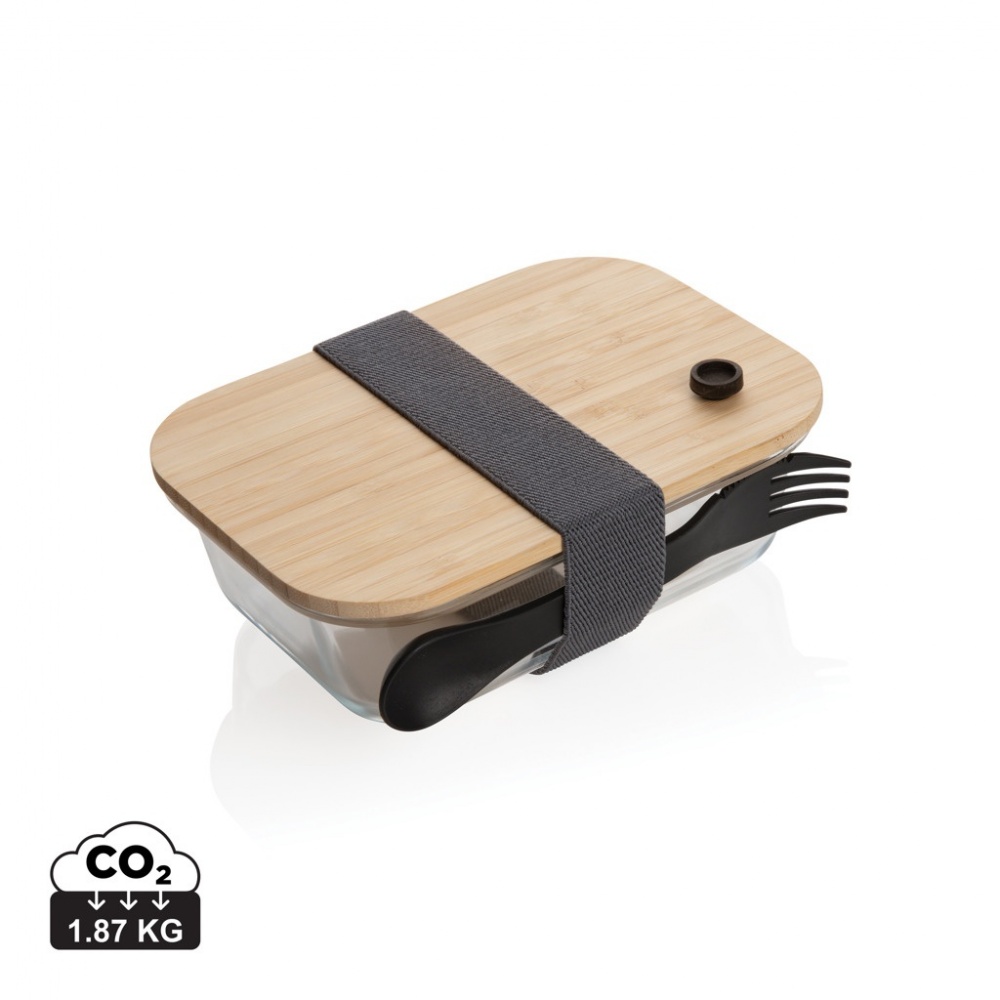 Logotrade corporate gifts photo of: Glass lunchbox with bamboo lid