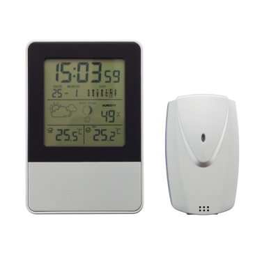 Logo trade promotional gifts image of: Indoor/outdoor weather station