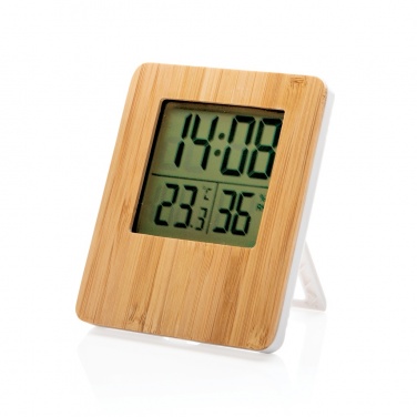 Logotrade promotional giveaway image of: Bamboo weather station