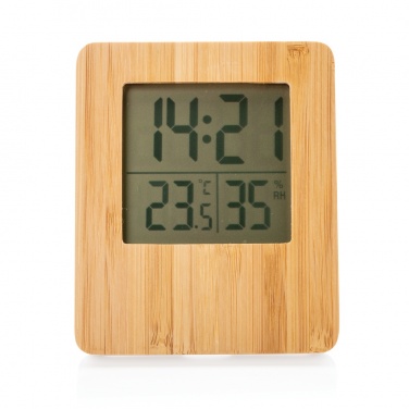 Logotrade promotional merchandise picture of: Bamboo weather station