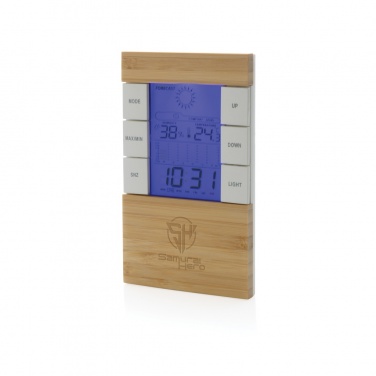 Logo trade corporate gifts picture of: Utah RCS rplastic and bamboo weather station