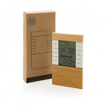 Logotrade promotional giveaways photo of: Utah RCS rplastic and bamboo weather station