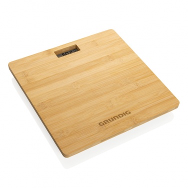 Logotrade corporate gift image of: Grundig Bamboo Digital Body Scale