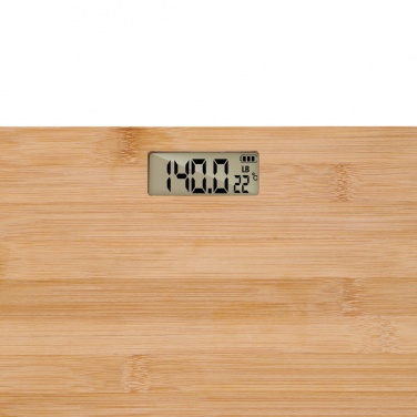 Logo trade promotional giveaways picture of: Grundig Bamboo Digital Body Scale