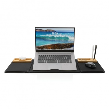 Logo trade business gift photo of: Impact AWARE RPET Foldable desk organizer with laptop stand