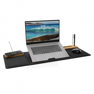Logo trade business gift photo of: Impact AWARE RPET Foldable desk organizer with laptop stand