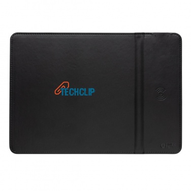 Logotrade promotional product image of: Swiss Peak RCS recycled PU 10W wireless charging mousepad