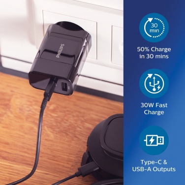Logo trade promotional product photo of: Philips ultra fast PD wall charger