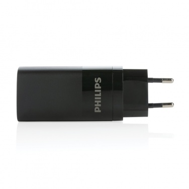Logo trade promotional giveaway photo of: Philips 65W ultra fast PD 3-port USB wall charger
